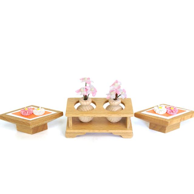 久月 雛人形 銘木シリーズ 松 親王 コンパクト収納飾り 6704 4HR-S58