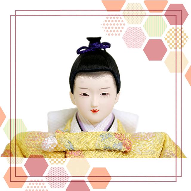 久月 雛人形 銘木シリーズ 松 親王 コンパクト収納飾り 6704 4HR-S58