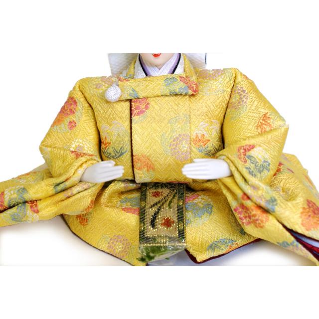 久月 雛人形 銘木シリーズ 松 親王 コンパクト収納飾り 6704 4HR-S58