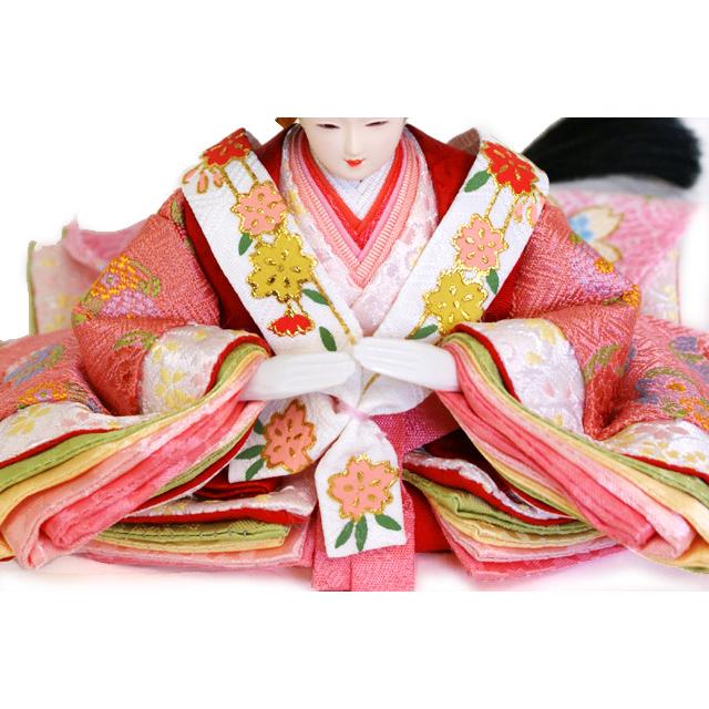 雛人形 久月 銘木シリーズ 松 親王 コンパクト 収納飾り 6704 4HR-S58 ningyoya 木製 ひな人形 収納 安い 爆買_4