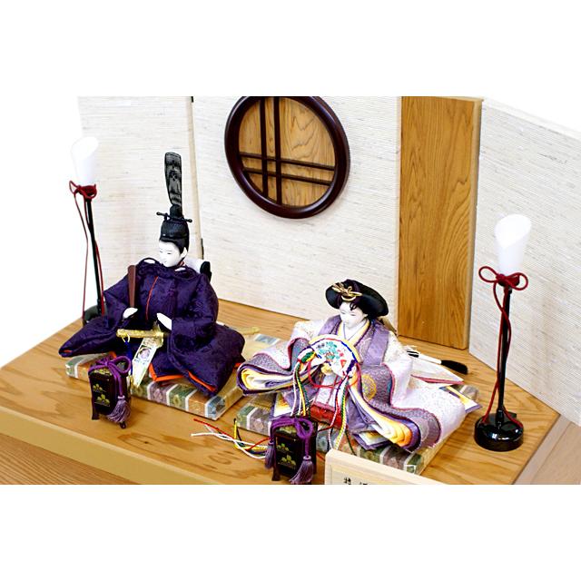 お買い得！ 雛人形 久月作 特選 ひな人形 銘木 屋久杉 親王収納飾り 6754 【A2289630488】(82280円)