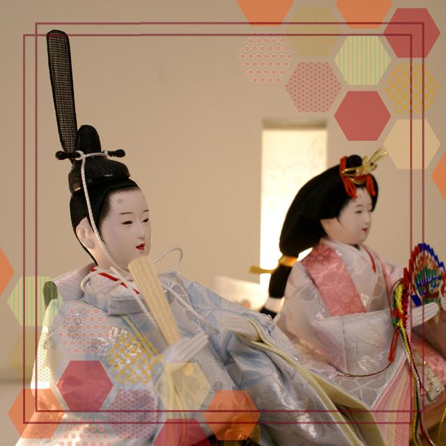 久月 雛人形 JAPANDI style アクリルケース飾り 親王 68011 コンパクト