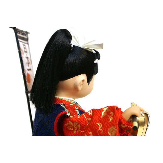 五月人形 久月 子供大将 桃太郎 武者人形 ガラスケース飾り 561097 おしゃれ コンパクト 人形屋の桜竹 | 久月 | 09