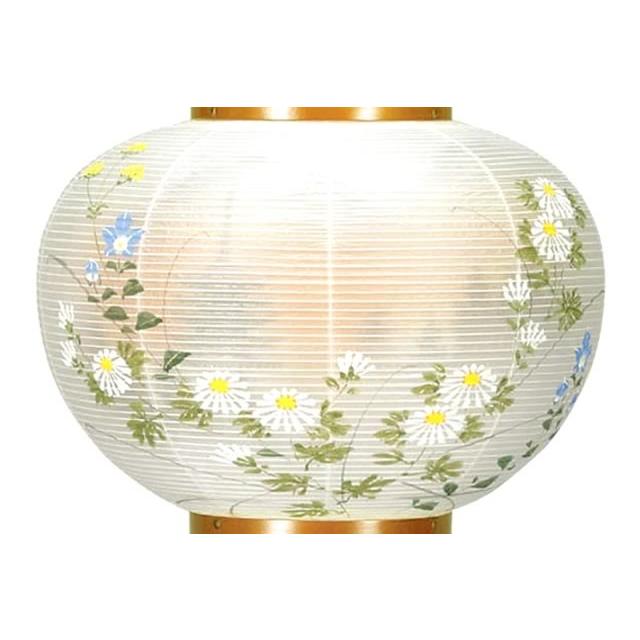 盆提灯10号 萩の香 絹二重絵入 8433-10-469 ご注文より3日〜4日後の