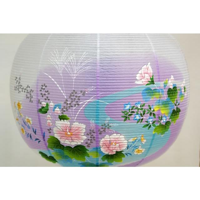 盆提灯 廻転行灯11号 1対 あかり 銀杏蒔絵 対絵 8605-11-713W ご注文 