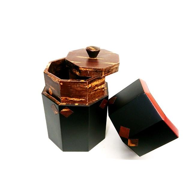 樺細工 「Rin」 茶筒・コーヒー豆入れ 秋田伝統工芸（桜皮細工 
