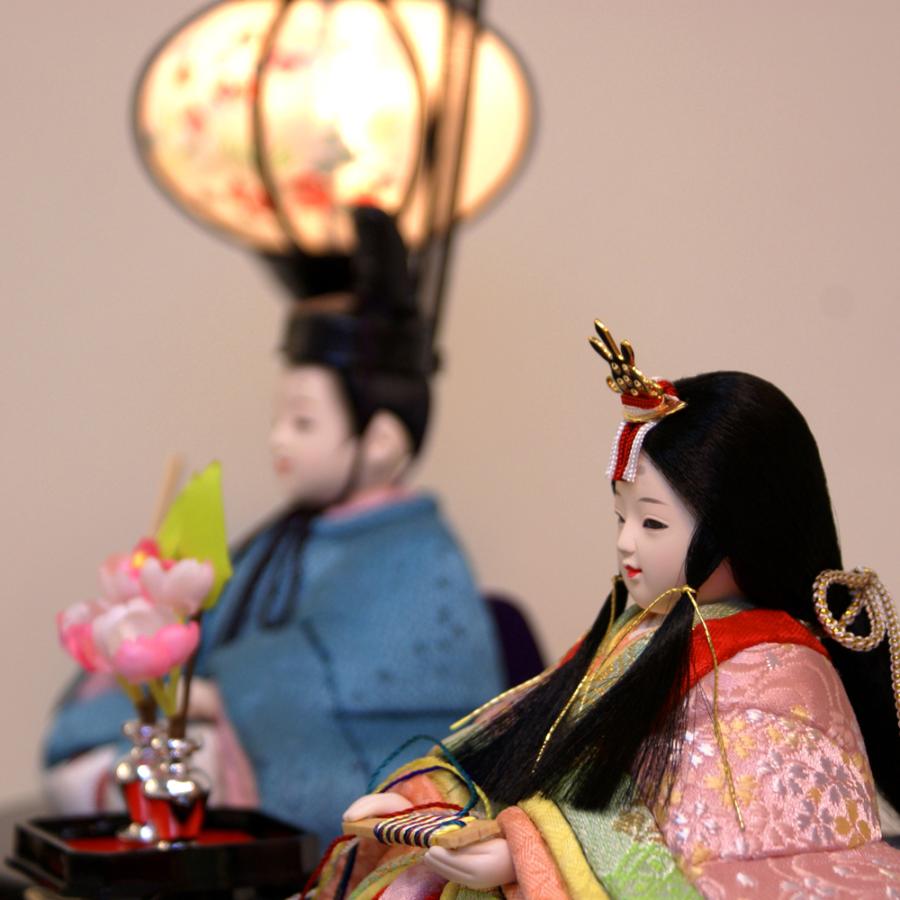 久月 雛人形 ほのか アクリルケース 木目込み 瑞穂 三人官女 五人