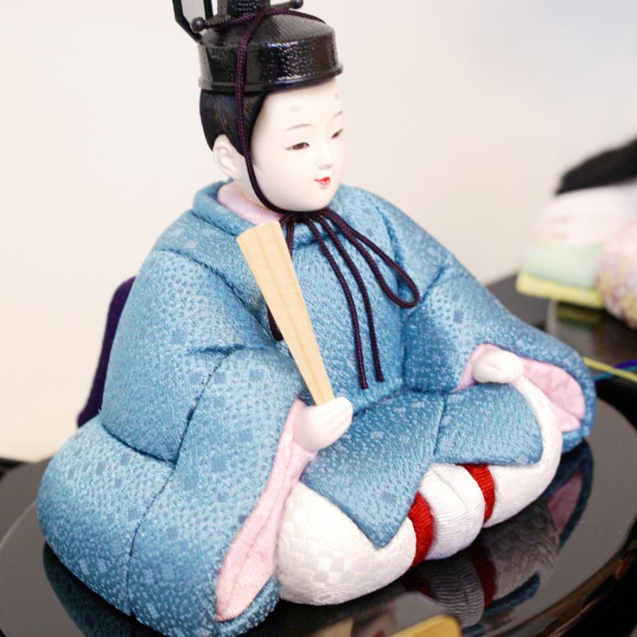 久月 雛人形 ほのか アクリルケース 木目込み 瑞穂 三人官女 五人
