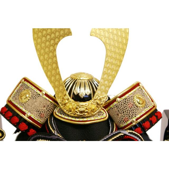 久月 五月人形 御 兜 ガラスケース飾り K51708 おしゃれ コンパクト