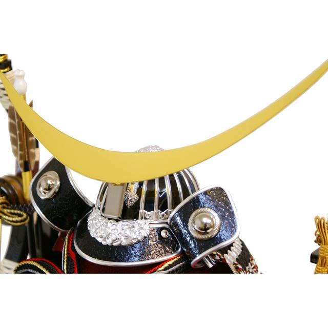 久月 五月人形 ガラスケース 飾り 家紋 伊達政宗 兜 K517103 おしゃれ