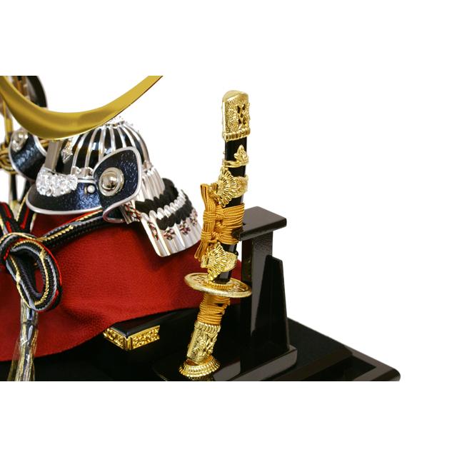 久月 五月人形 ガラスケース 飾り 家紋 伊達政宗 兜 K517103 おしゃれ