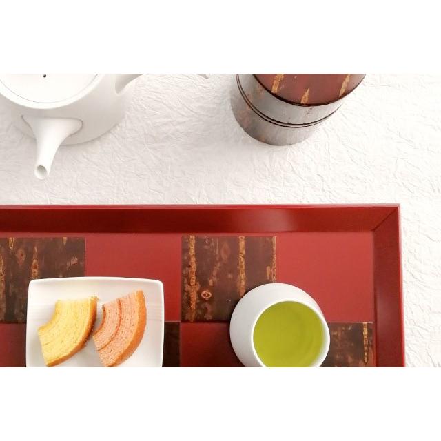 樺細工「紅桜 rectangle」トレイ 秋田 伝統工芸 桜皮細工 : 久月・吉徳