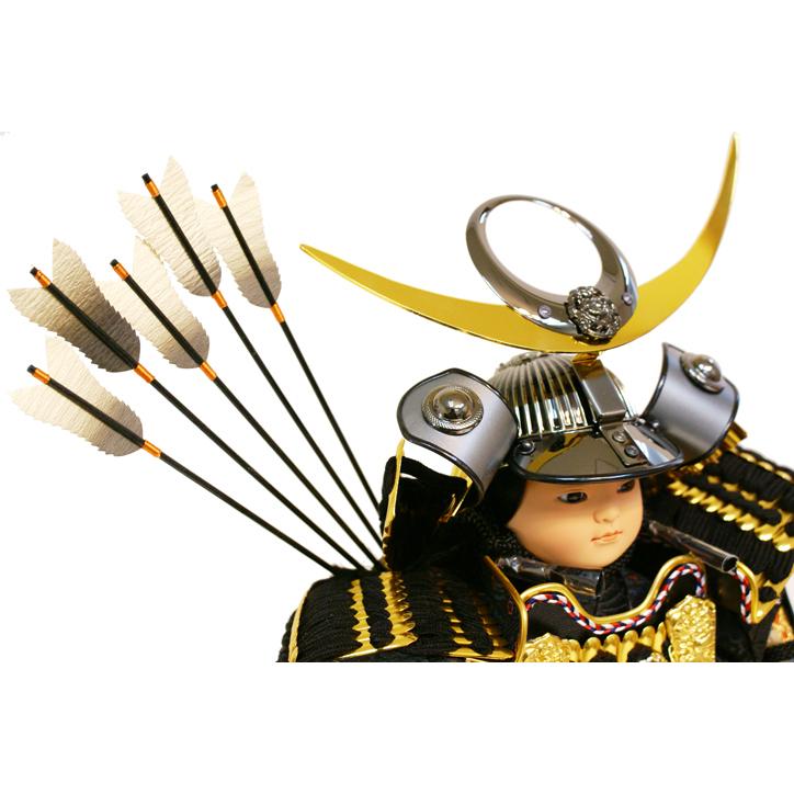 宝童作 五月人形 子供大将 上杉謙信 鎧 武者 輝翔 平安清秀 平飾り MA