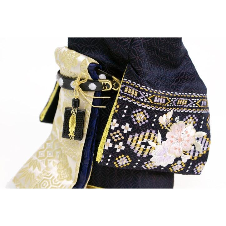 久月 雛人形 立雛 親王飾り 刺繍 高級 おしゃれ ningyoya 木製