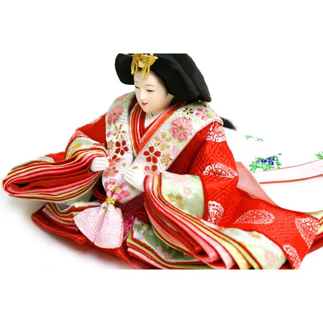 久月 雛人形 コンパクト収納飾り 人気のピンク 可愛い よろこび雛 : 久