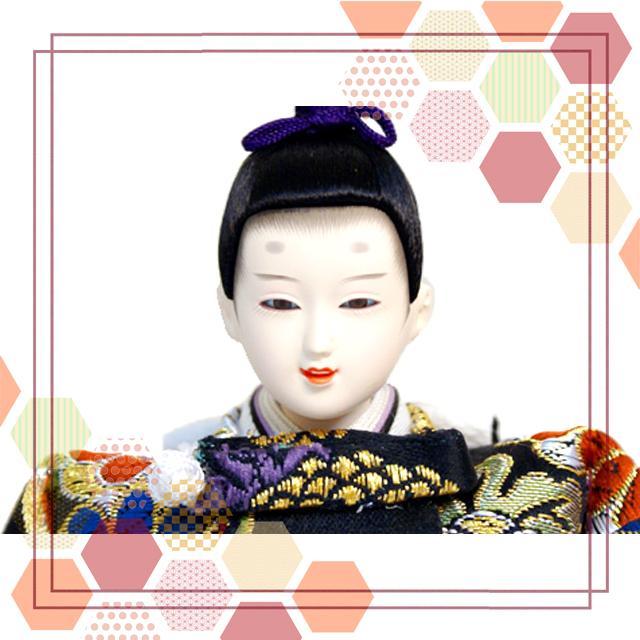 久月 雛人形 収納式三段飾り 幅60cmのコンパクトサイズ ningyoya : 久