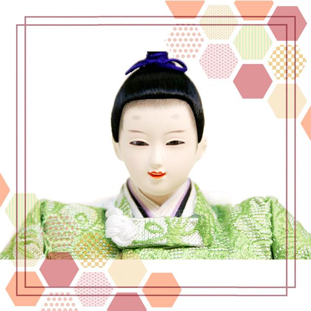 久月 雛人形 収納式三段飾り 幅60cm コンパクト収納 ナチュラルカラー