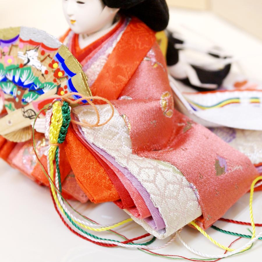 久月 雛人形 コンパクト 収納飾り 幅38cm ひな人形 おしゃれ 可愛い