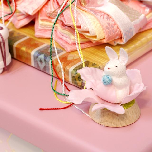 久月 雛人形 コンパクト収納飾り ピンク よろこび雛 親王 S-37467