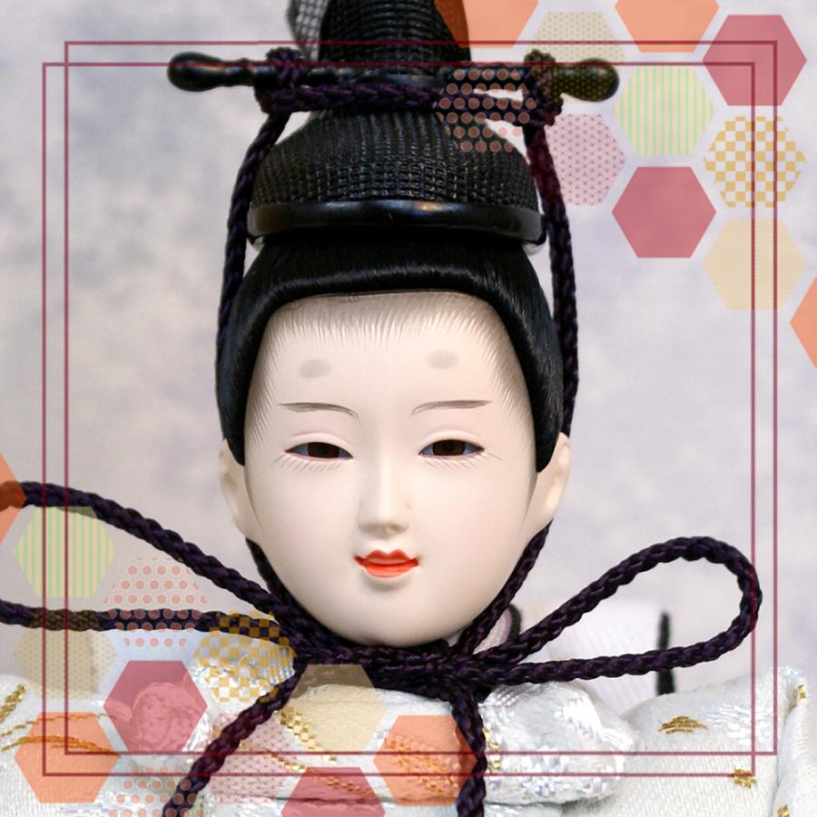 【美品】東京久月 雛人形セット 親王飾り 収納ケース付き 桜刺繍 木製 久月 雛人形 コンパクト 収納飾り 親王 S-38214 桜竹 木製 ひな人形