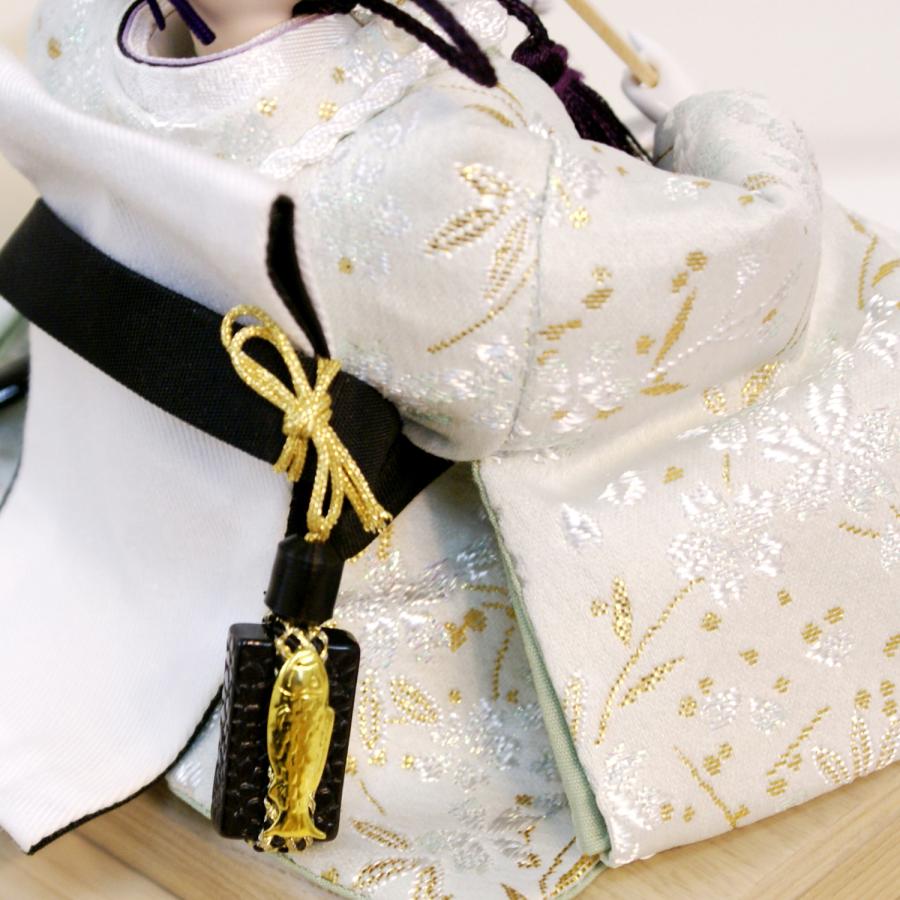 久月 雛人形 コンパクト 収納飾り 親王 S-38214 桜竹 木製 ひな人形