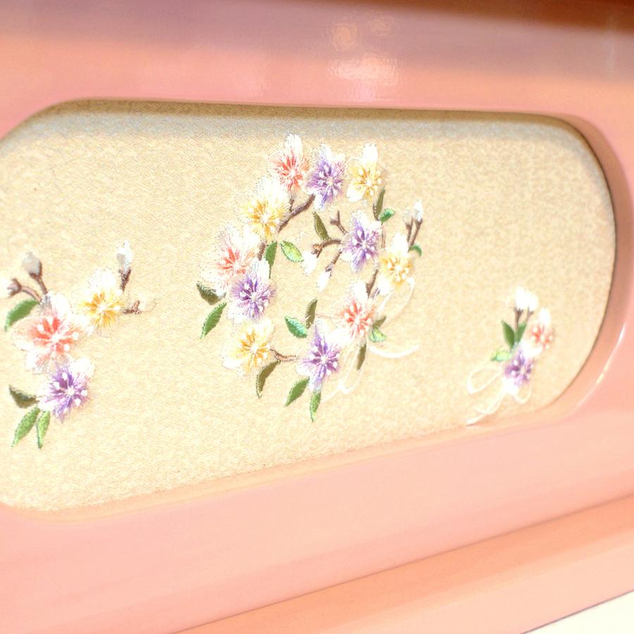 久月 雛人形 コンパクト 収納飾り 親王 ピンク 可愛い ひな人形 木製