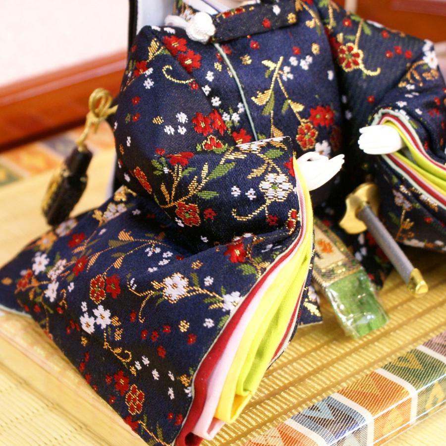 久月 雛人形 収納式三段飾り 幅50cm コンパクトサイズ 木製 S-38331