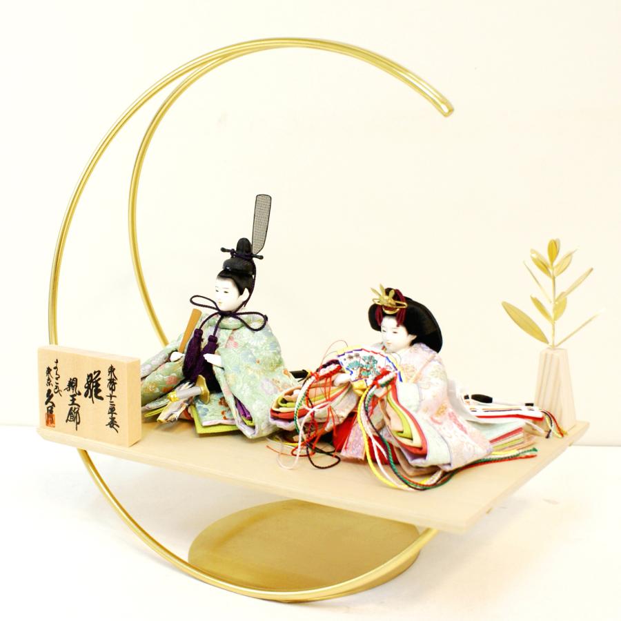久月 雛人形 KYUGETSU NEW DESIGN series アイアン 親王飾り モダン