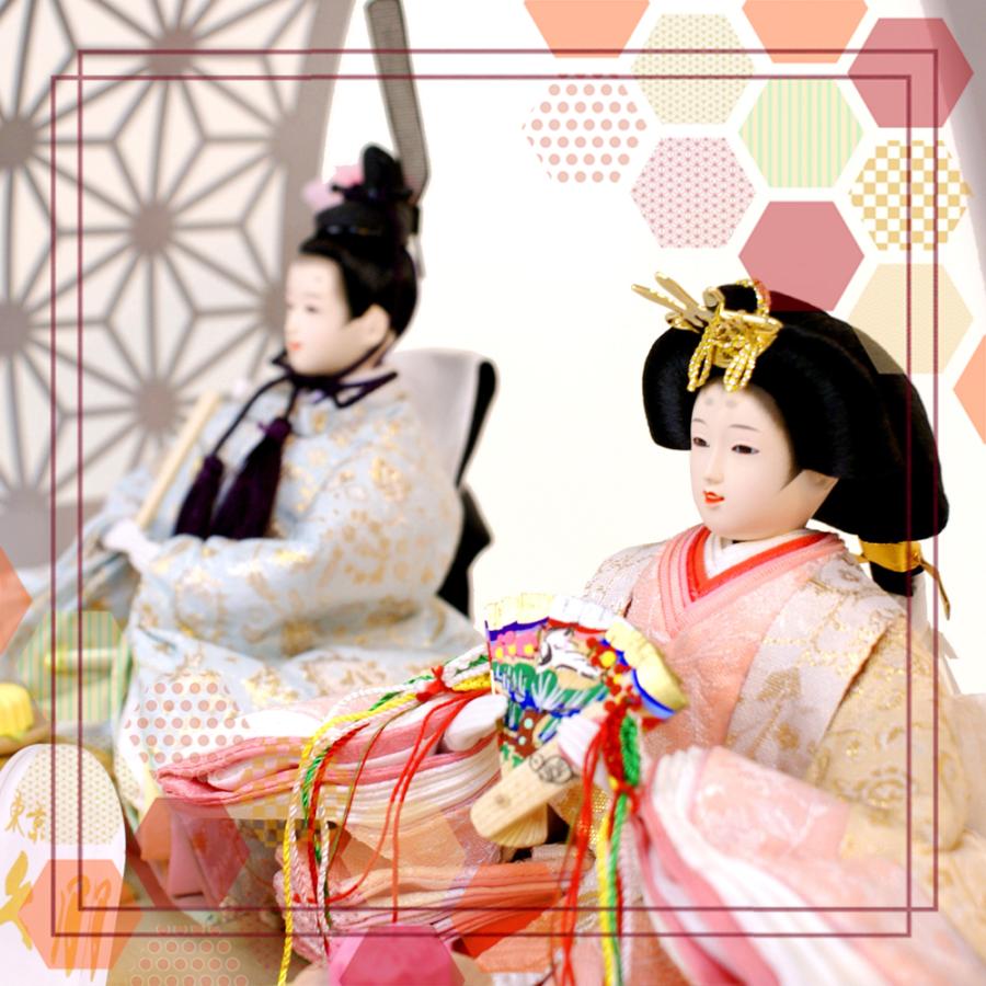 久月 雛人形 KYUGETSU NEW DESIGN series 親王飾り モダン コンパクト