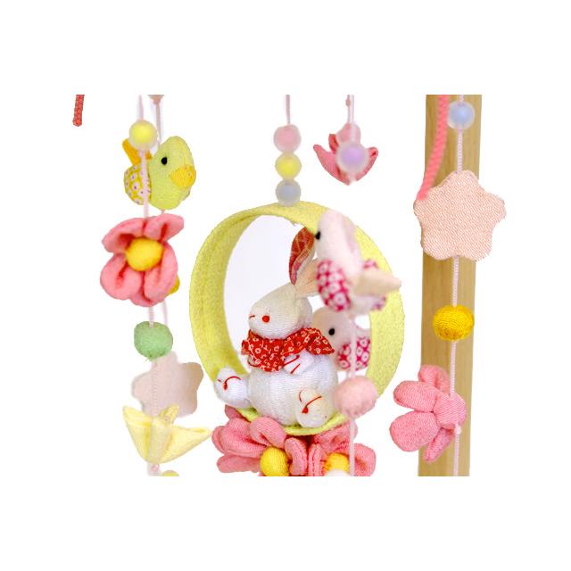 久月 つるし雛 パステルうさぎ 吊るし飾り SI03-7 コンパクト 可愛い