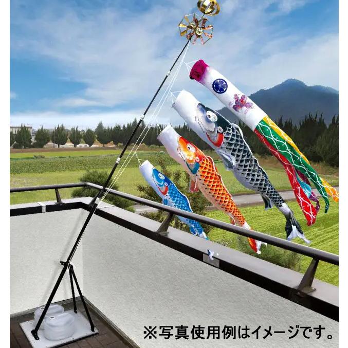 鯉のぼり 慶（よろこび） 1.2m スタンドセット 慶龍虎吹流し（水袋付き