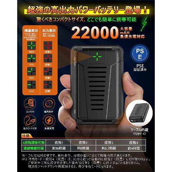 COVELL 熱中症対策空調冷風服フルセット(ブラック 7サイズ