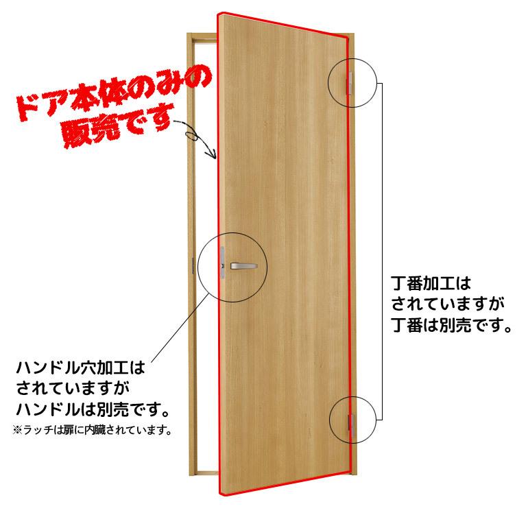 DAIKEN(大建工業) ハピア 片開きドア本体 【デザインU0】(枠無し