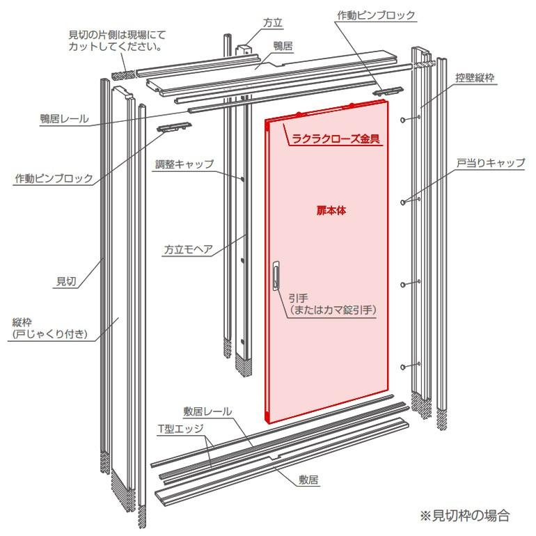 DAIKEN(大建工業) ハピア 引き戸本体 【デザイン00】(枠セット無し・引手無し)｜ouchioukoku｜03