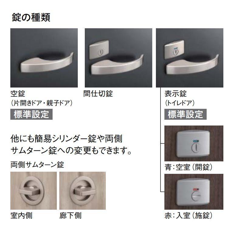 大建工業 トレンドウッド調 片開きドアセット 0Sデザイン 固定枠/見切枠 内装ドア DAIKEN｜ouchioukoku｜04