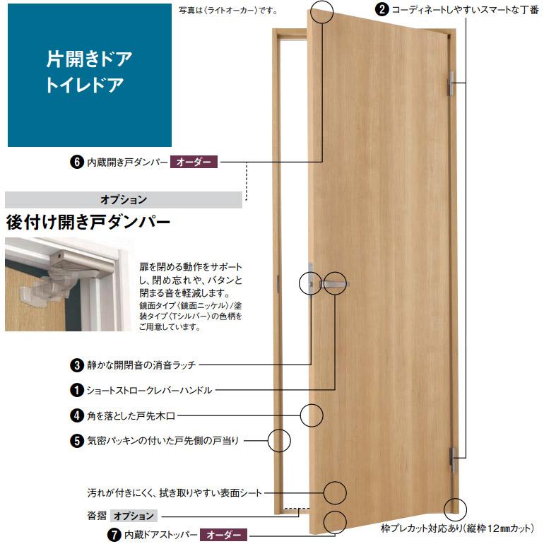 大建工業　ハピア　片開きドアセット　41デザイン　(固定枠　見切(ケーシング)枠)