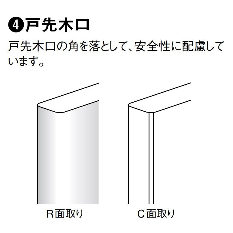 ハピア 片開きドアセット E7デザイン 【2B】 固定枠/見切(ケーシング)枠