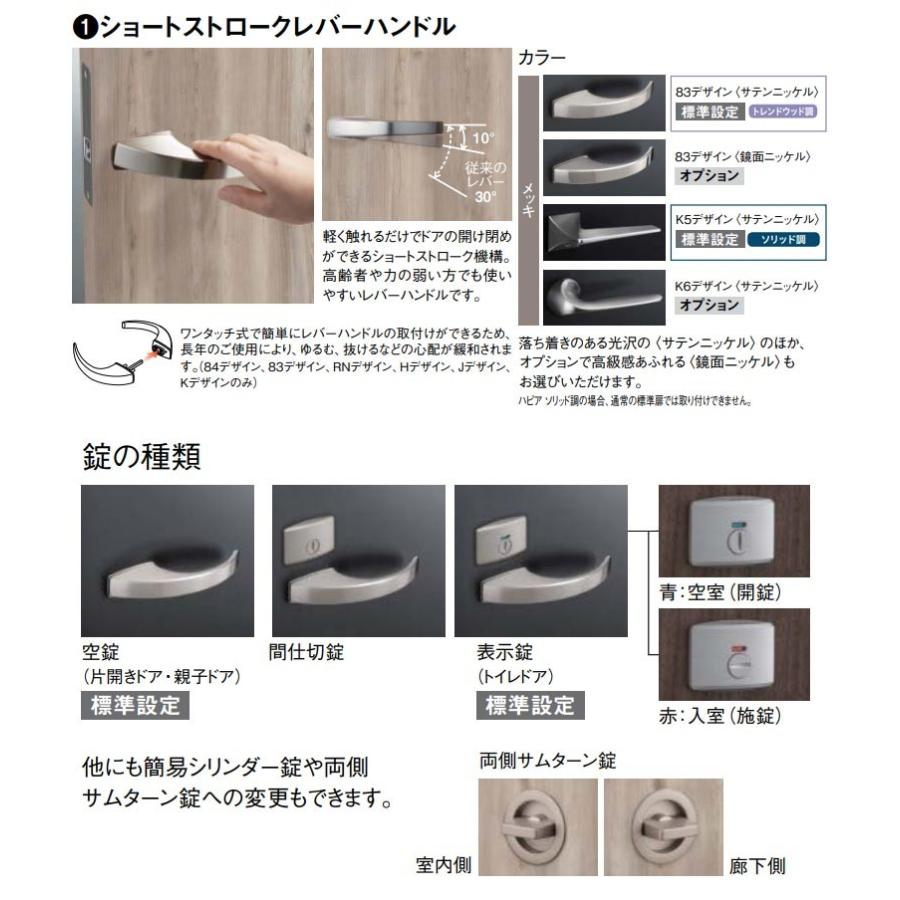 大建工業　トレンドウッド調　トイレドアセット　固定枠　見切枠　0Pデザイン　内装ドア