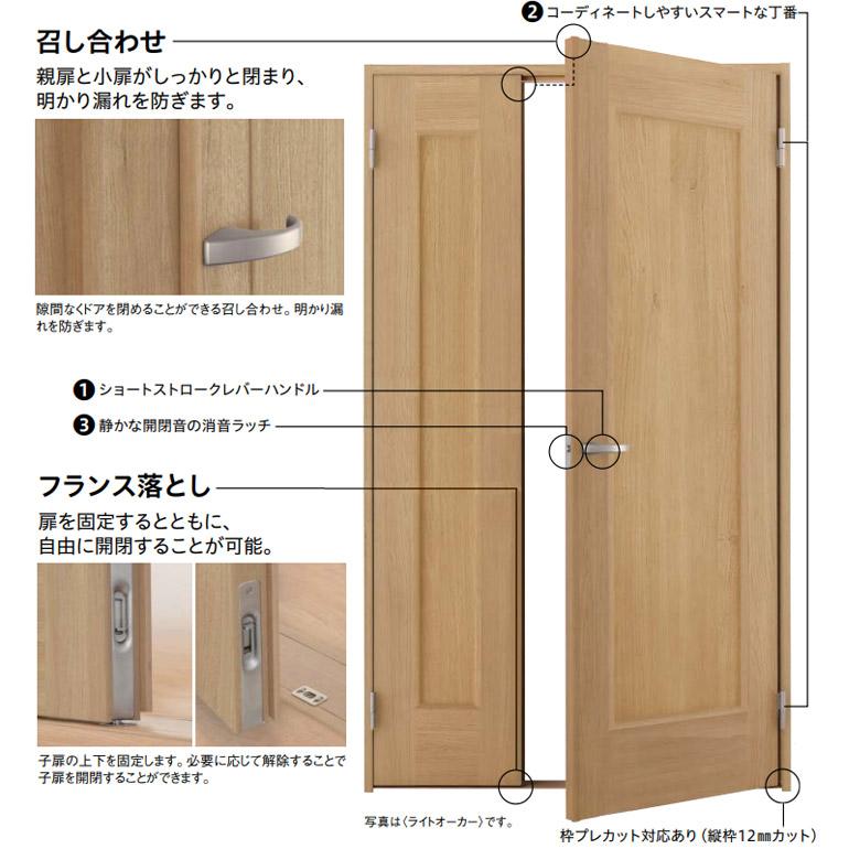 大建工業 親子ドアセット 4nデザイン 内装ドア モダン シンプル框デザイン 横木目 採光タイプ c4n お家王国 通販 Yahoo ショッピング