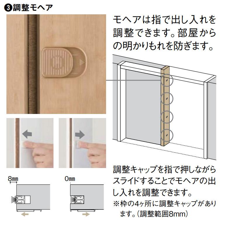 大建工業 片引き戸セット E7デザイン (固定枠/見切(ケーシング)枠