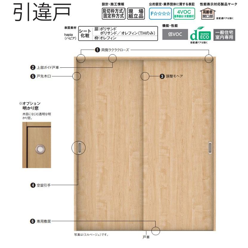 DAIKEN 大建工業 引戸・引違セット 00デザイン (見切枠/固定枠 DAIKEN 大建工業 引戸・引違セット 00デザイン (見切枠/固定枠