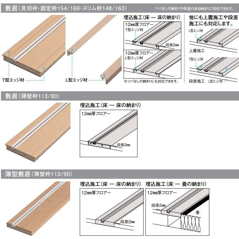 期間セール ！ DAIKEN/大建工業 ハピア 引戸・3枚引違 固定枠/見切枠 [76デザイン] 【ZYX2907423702】(104481円)