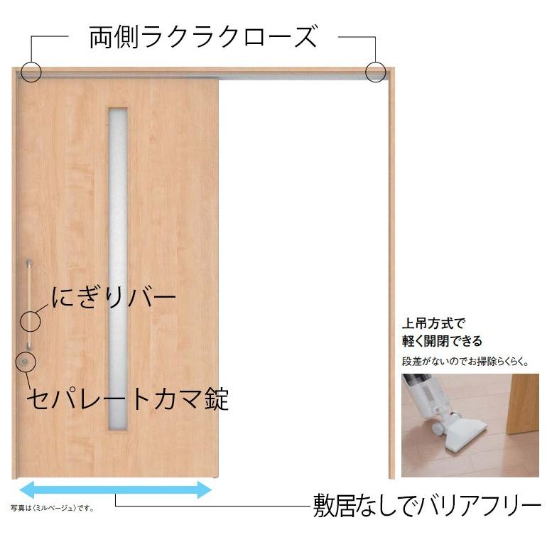 DAIKEN 大建工業 巾広片引吊戸セット 00デザイン (固定枠/見切 DAIKEN 大建工業 巾広片引吊戸セット 00デザイン (固定枠/見切