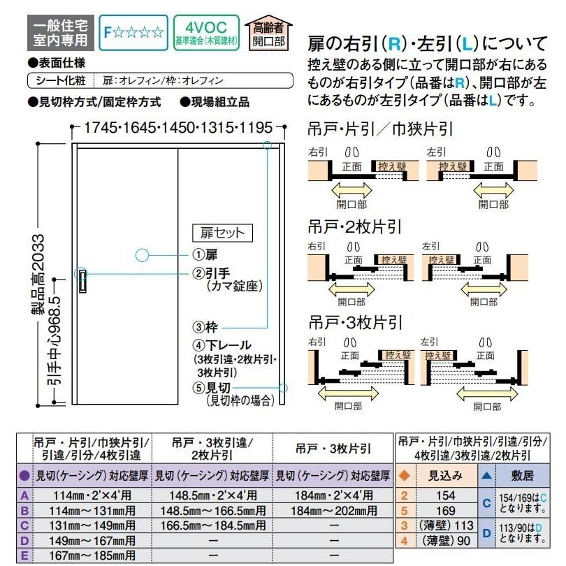 大建工業 ソリッド調 吊戸 片引セット E9デザイン 固定枠 見切 ケーシング 枠 内装ドア he9 Sl お家王国 通販 Yahoo ショッピング