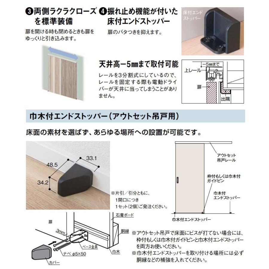 大建工業 トレンドウッド調 アウトセット吊戸 片引セット E7デザイン Ac1ue7 Tw お家王国 通販 Yahoo ショッピング