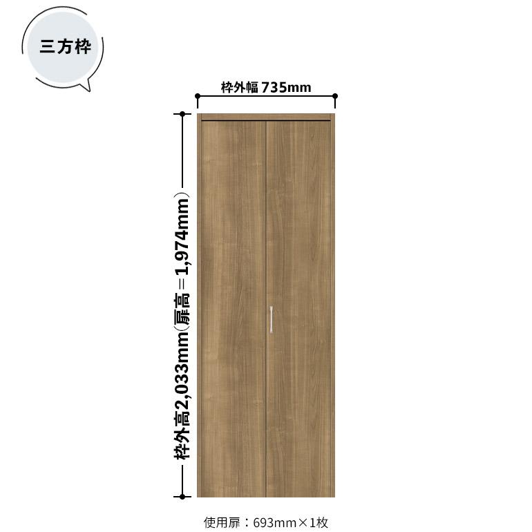 NODA（ノダ） カナエル クローゼット 固定枠・三方枠 土間施工タイプ
