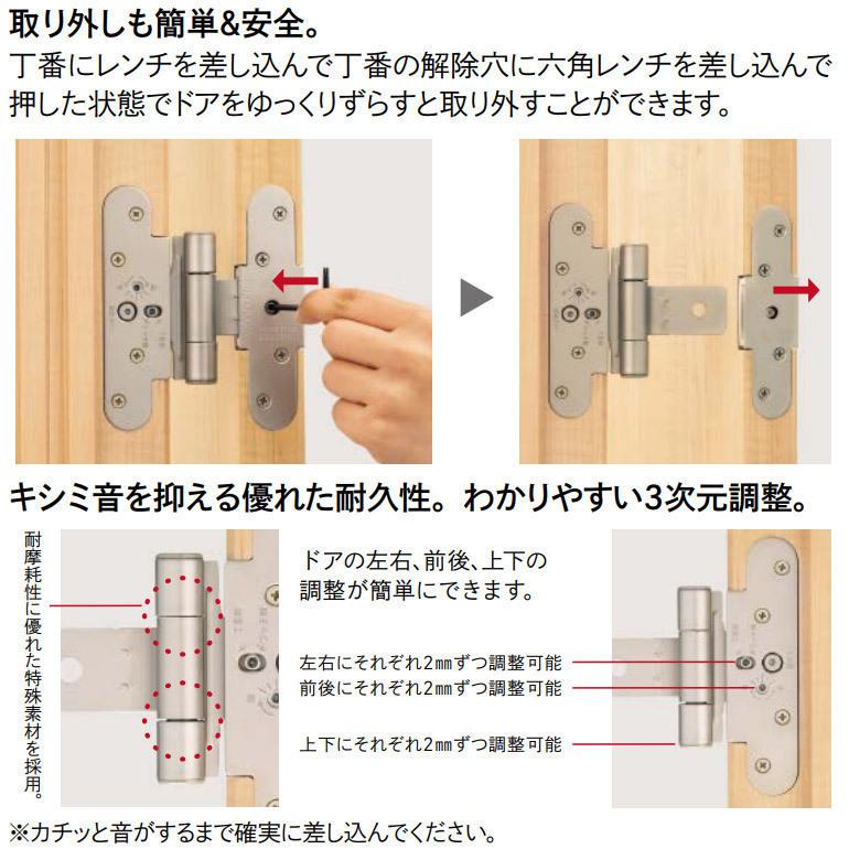 WOODONE(ウッドワン) ドレタス シングルドアセット [デザインB-RC]_4