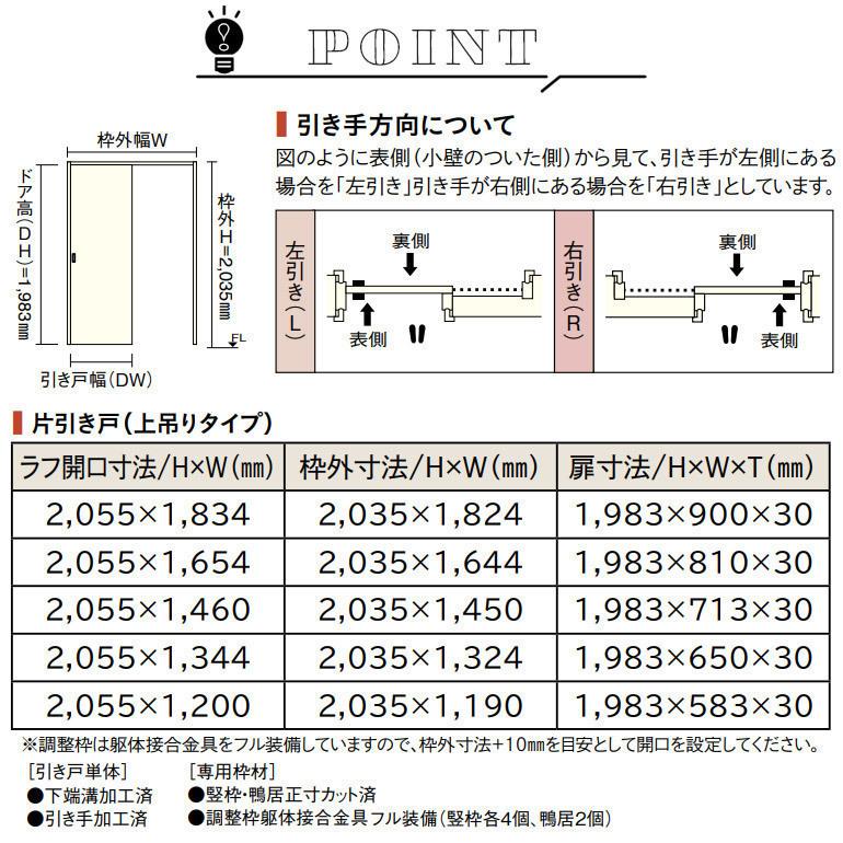 ウッドワン WOODONE(ウッドワン) ドレタス 片引き戸(上吊り