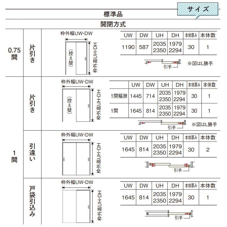 Panasonic（パナソニック） ベリティス 上吊り引戸セット 片引き(U1 
