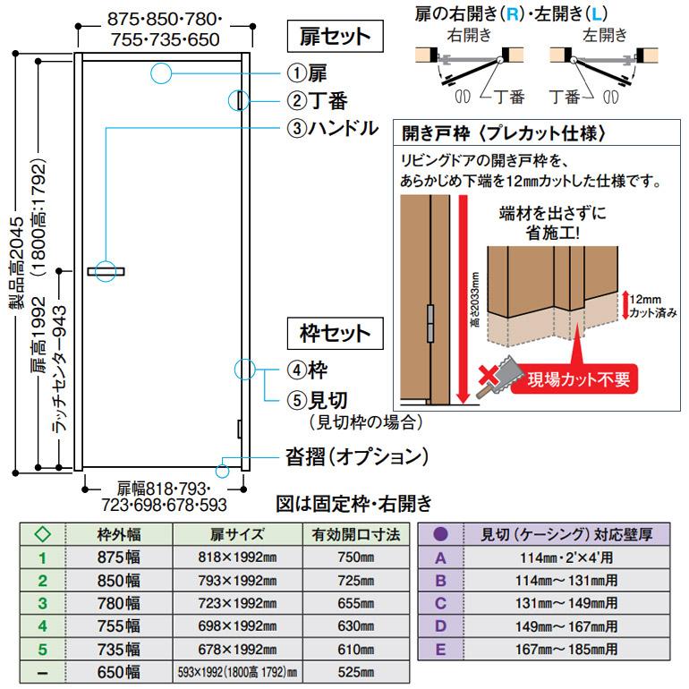 大建工業 ハピア トイレドアセット U0デザイン 表示錠 明かり窓標準 内装ドア Vabu0 11 お家王国 通販 Yahoo ショッピング